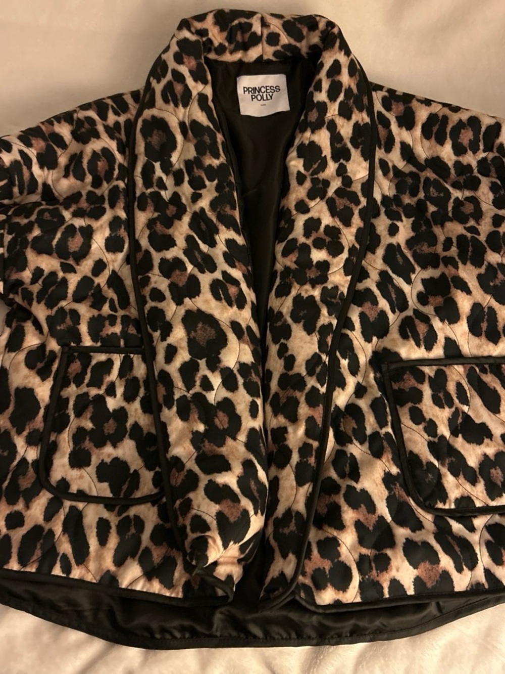 Princess Polly Leopard Print Blazer Jacket - Brown & Black